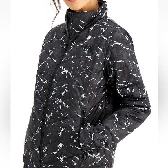 The North Face Tamburello 2 Puffer Jacket Black White Splatter Sky Camo Size XS - Picture 1 of 13